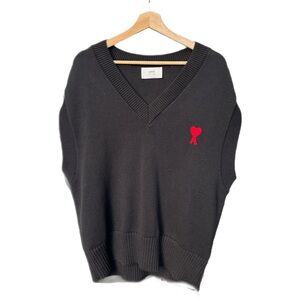 Authentic AMI Black Ami de Cœur Vest